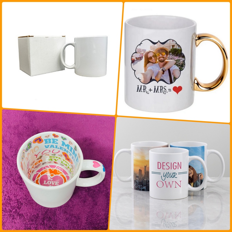 Bijele keramičke šalice