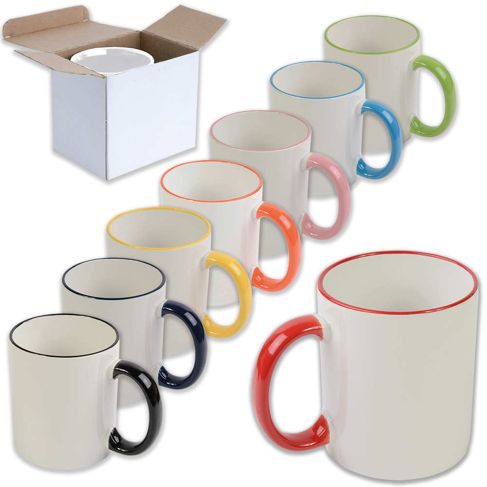 Obojana ručka i rub šalice