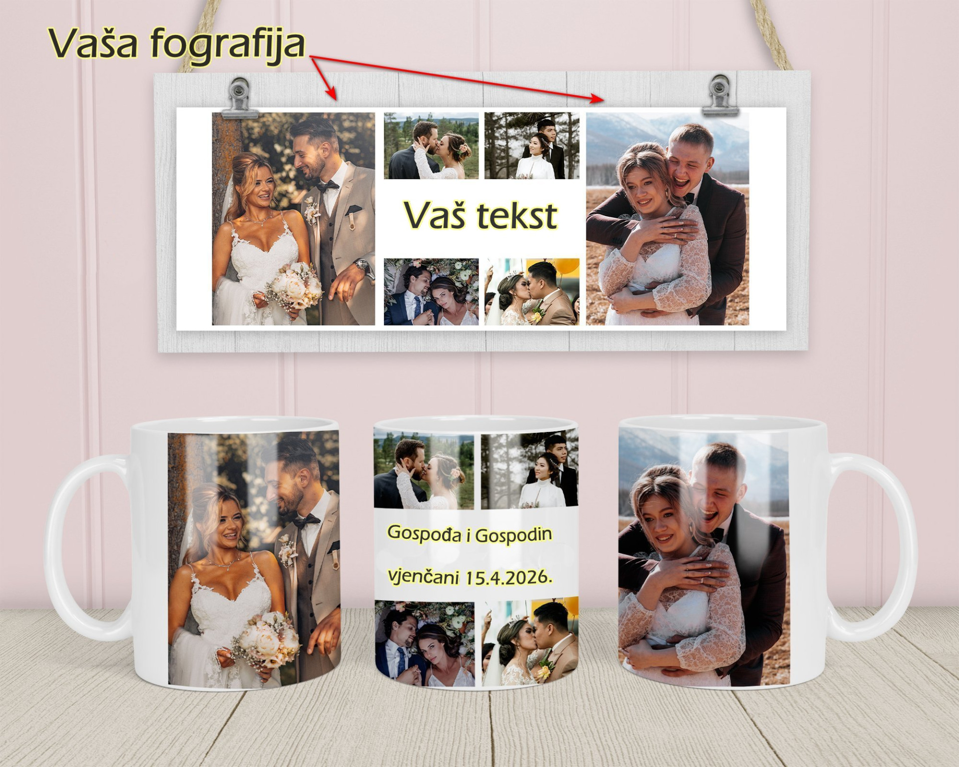 Personalizirana šalica s natpisom ili slikom po želji